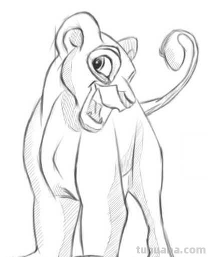 零基础动漫教程：分步骤讲解狮子动漫画法，简单易学，一起来临摹