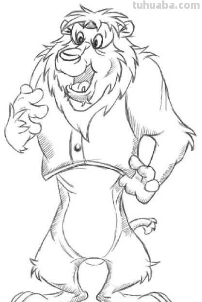 零基础动漫教程：分步骤讲解狮子动漫画法，简单易学，一起来临摹