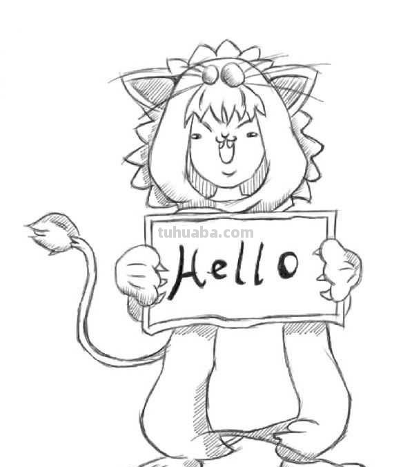 零基础动漫教程：分步骤讲解狮子动漫画法，简单易学，一起来临摹