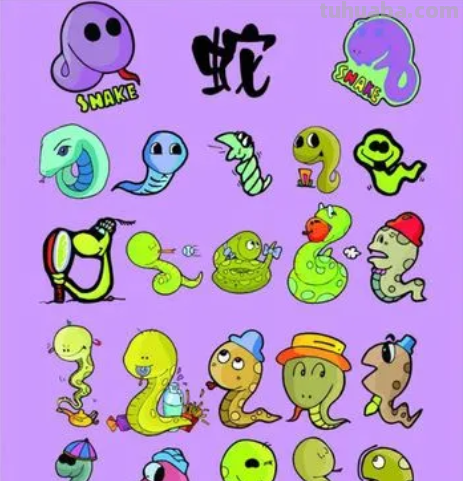 小蛇怎么画简单又可爱