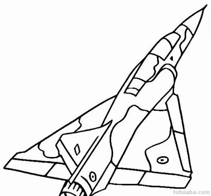 儿童一画就会，飞机的简笔画线稿