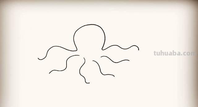「简笔画」儿童简笔画教程：章鱼篇~