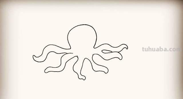 「简笔画」儿童简笔画教程：章鱼篇~