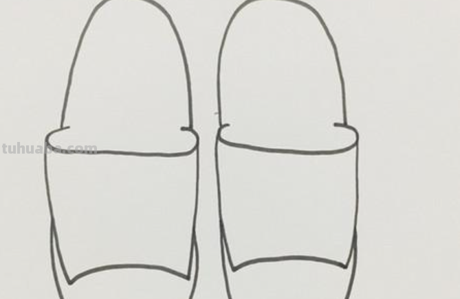 拖鞋怎么画