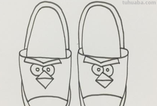 拖鞋怎么画