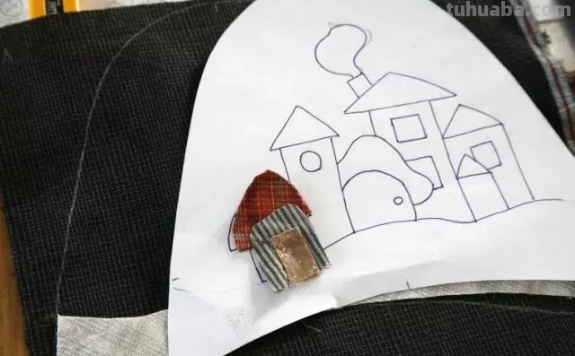 怎么画出布拖鞋鞋面