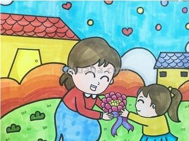 母亲节的手抄报怎么画人物 母亲节手抄报？