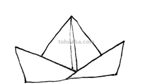 小纸船怎么画
