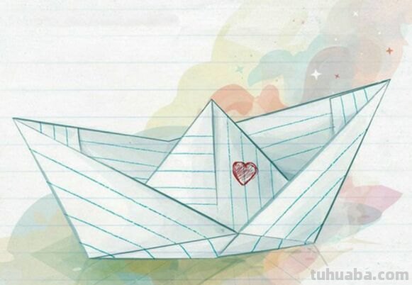 纸船怎么画