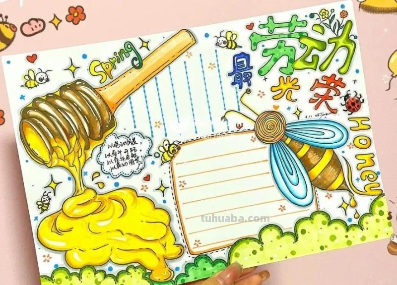 最新28张5.1劳动节主题绘画+手抄报，满满干货，总有一款适合你！