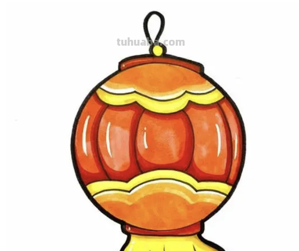 好看的灯笼怎么画