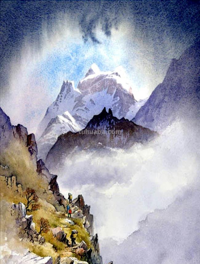 英国顶尖水彩画家戴维 · 贝拉米的风景绘画作品