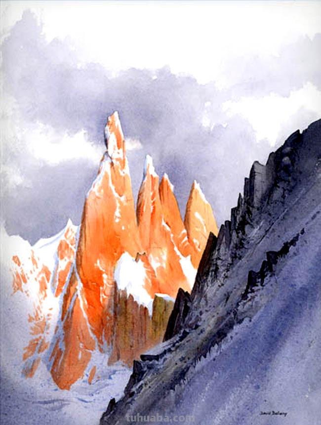英国顶尖水彩画家戴维 · 贝拉米的风景绘画作品