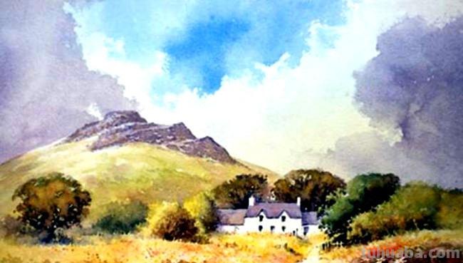 英国顶尖水彩画家戴维 · 贝拉米的风景绘画作品