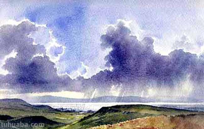 英国顶尖水彩画家戴维 · 贝拉米的风景绘画作品