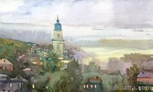 乌克兰画家Syrov Valery 风景水彩作品欣赏