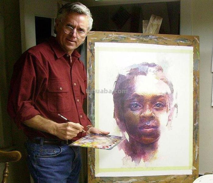 美国艺术家斯坦米勒人物、风景作品选（附水彩画技法学习）