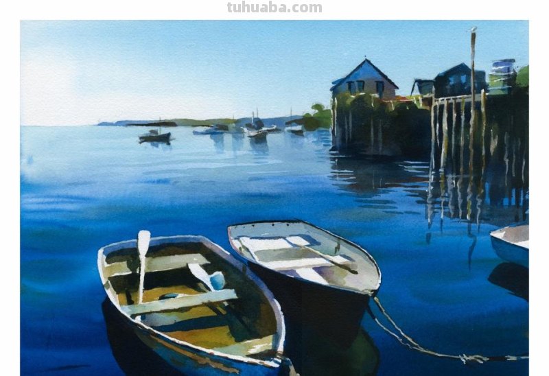 美国艺术家斯坦米勒人物、风景作品选（附水彩画技法学习）