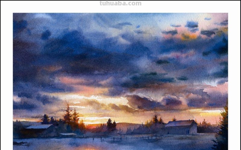 美国艺术家斯坦米勒人物、风景作品选（附水彩画技法学习）