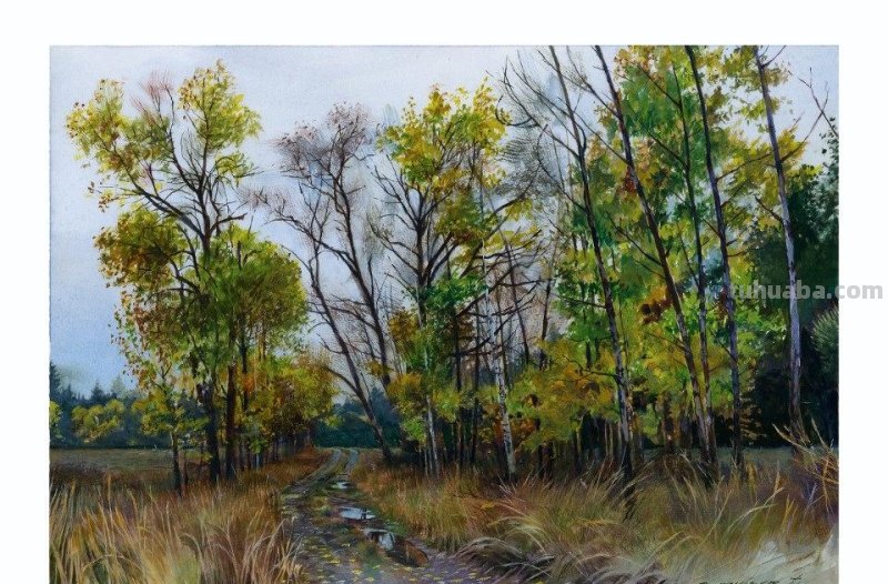 美国艺术家斯坦米勒人物、风景作品选（附水彩画技法学习）