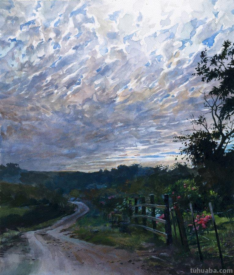 美国艺术家斯坦米勒人物、风景作品选（附水彩画技法学习）