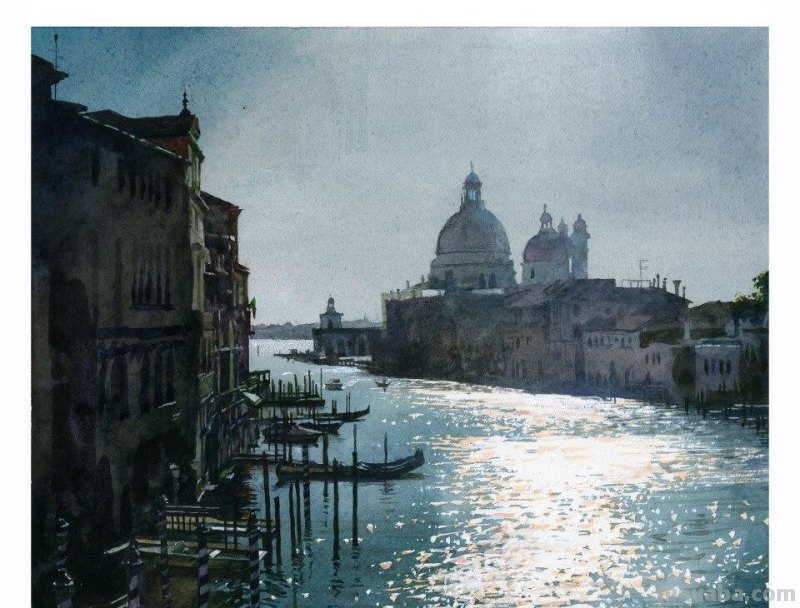 美国艺术家斯坦米勒人物、风景作品选（附水彩画技法学习）