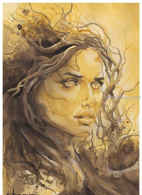 国外画家水彩肖像人物绘画美术作品欣赏 国外画家水彩肖像人物绘画美术作品欣赏