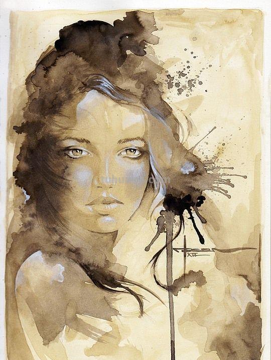 国外画家水彩肖像人物绘画美术作品欣赏 国外画家水彩肖像人物绘画美术作品欣赏