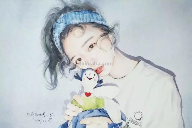 这一波清透的水彩人物头像你肯定喜欢