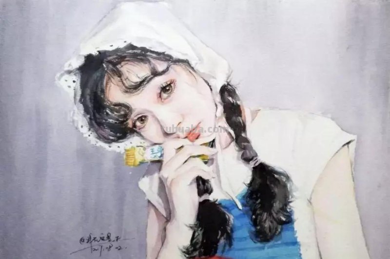 这一波清透的水彩人物头像你肯定喜欢