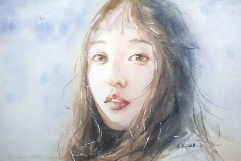 这一波清透的水彩人物头像你肯定喜欢