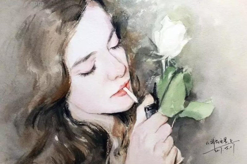 这一波清透的水彩人物头像你肯定喜欢