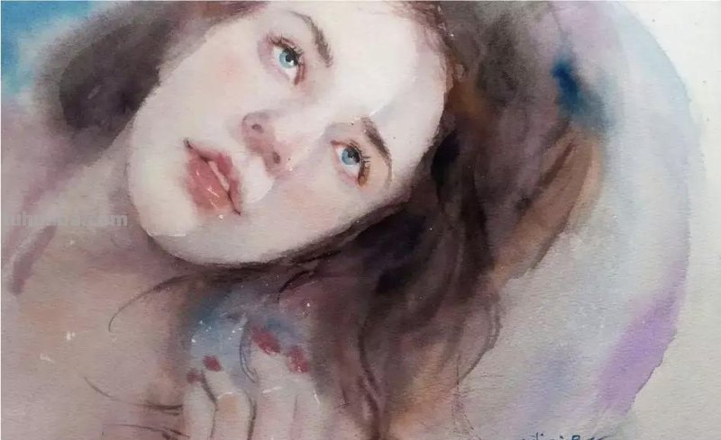 这一波清透的水彩人物头像你肯定喜欢