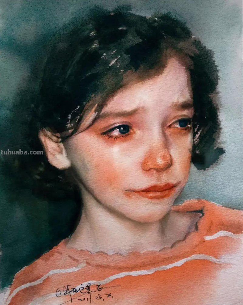 这一波清透的水彩人物头像你肯定喜欢