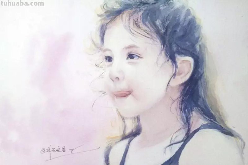 这一波清透的水彩人物头像你肯定喜欢