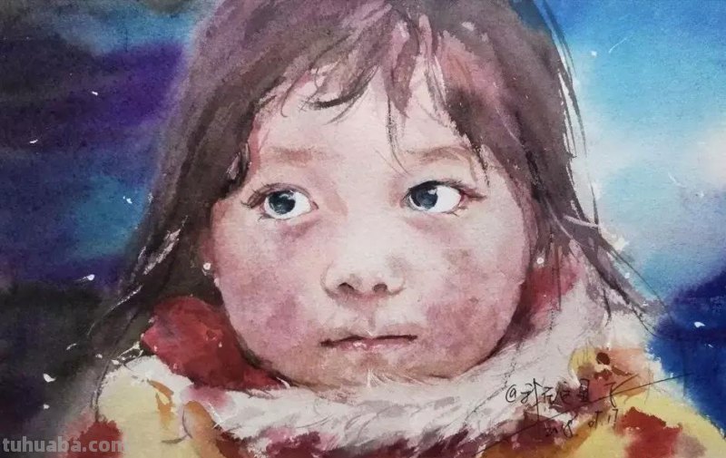 这一波清透的水彩人物头像你肯定喜欢