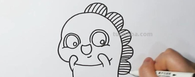 抖音小怪兽怎么画?