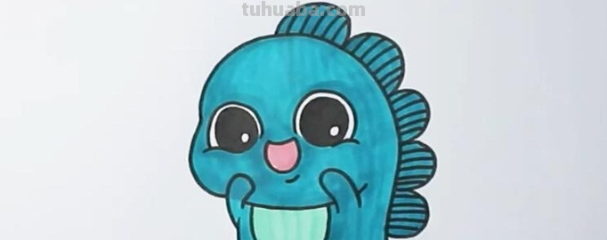 抖音小怪兽怎么画?