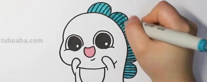 抖音小怪兽怎么画?