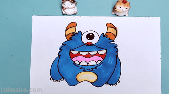 小怪兽怎么画 简笔画