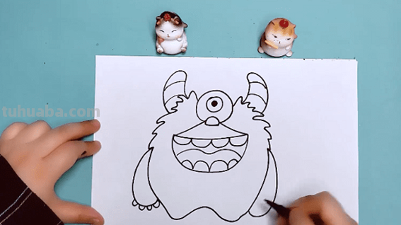 小怪兽怎么画 简笔画