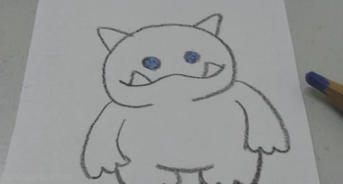 可爱的小怪兽怎么画