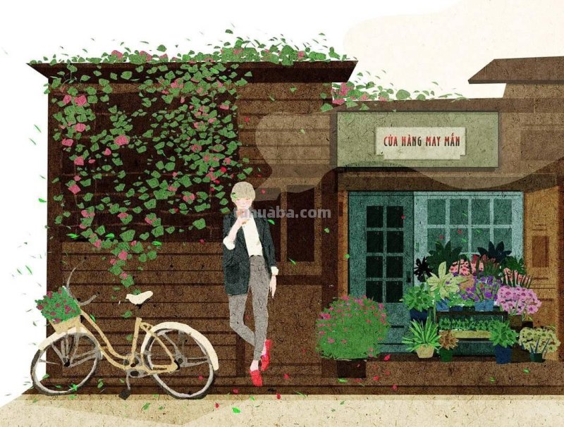 清新细腻的水彩插画，一如我们向往的生活，清淡，美好