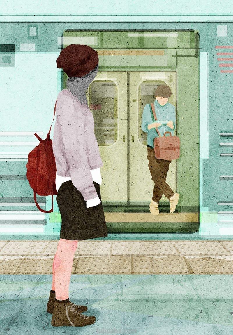 清新细腻的水彩插画，一如我们向往的生活，清淡，美好