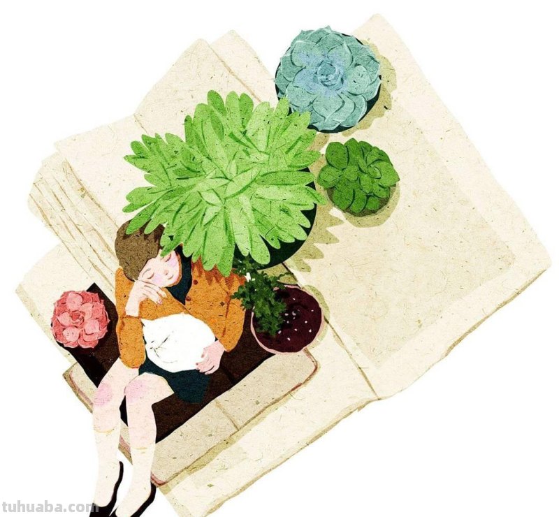 清新细腻的水彩插画，一如我们向往的生活，清淡，美好