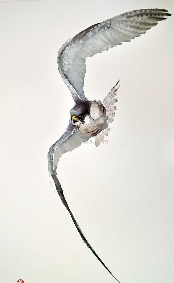 Artist Karl Martens 的30幅鸟类水彩插画~空灵的绘画风格