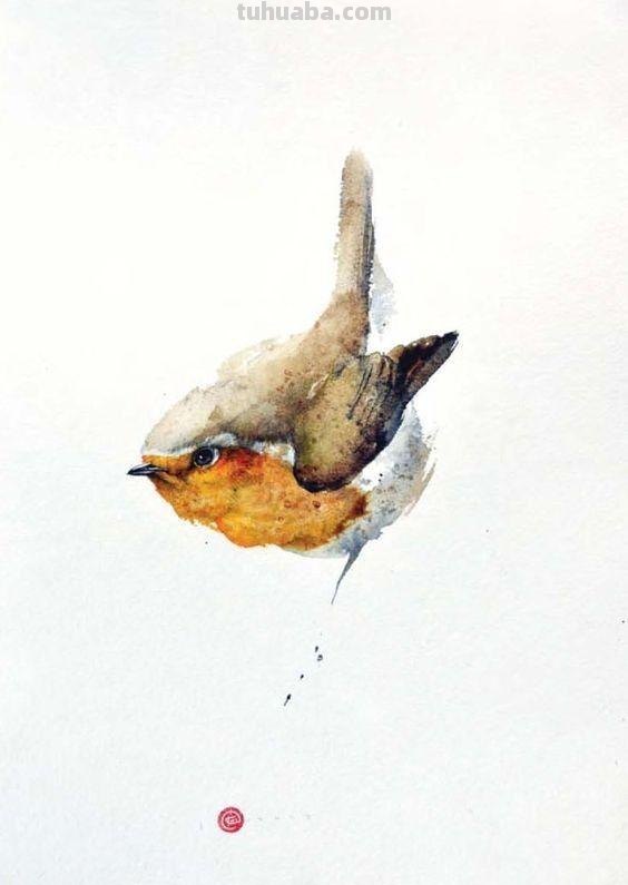 Artist Karl Martens 的30幅鸟类水彩插画~空灵的绘画风格