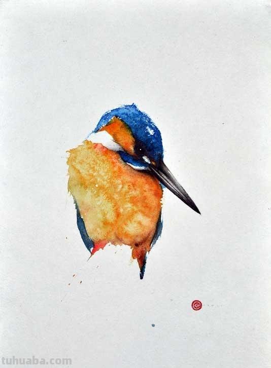 Artist Karl Martens 的30幅鸟类水彩插画~空灵的绘画风格