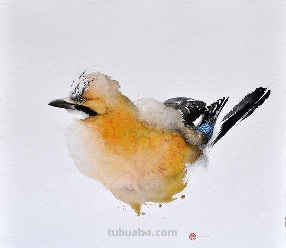 Artist Karl Martens 的30幅鸟类水彩插画~空灵的绘画风格