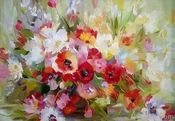 唯美静物瓶花油画｜俄罗斯画家拉米尔嘎帕沙作品欣赏